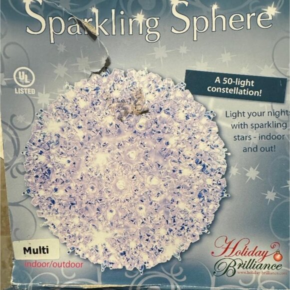 50 light Multi Color Sphere 6 inch tested - Picture 6 of 6